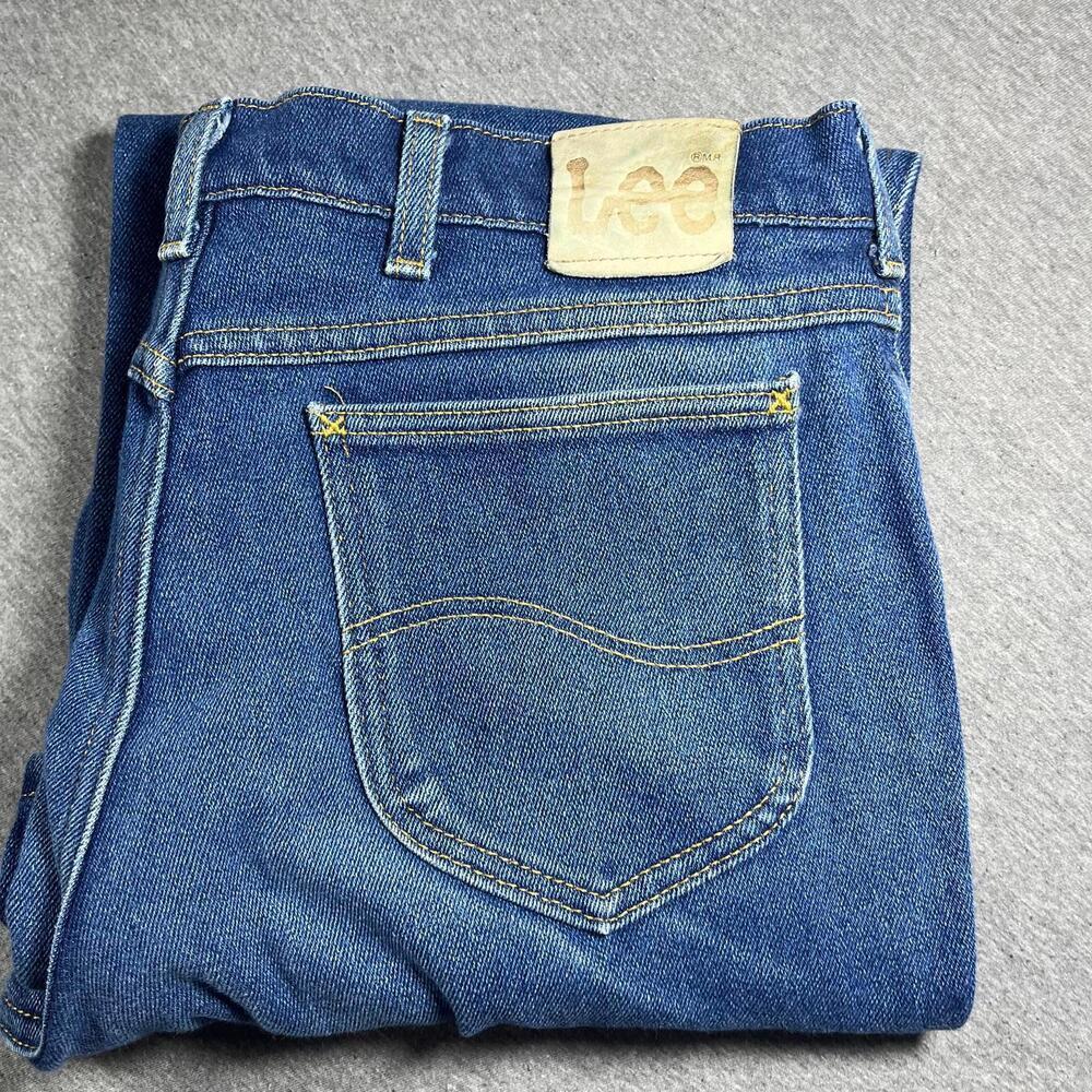 Lee Mens 38 x 30 light/medium washClassic Blue Denim Jeans straight Lee work